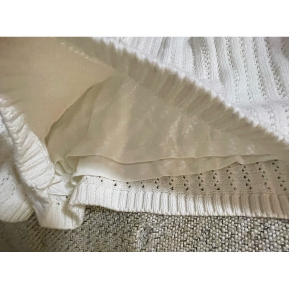 Anthropologie V-Neck Sweater Set White NWT Size XL - Picture 7 of 15